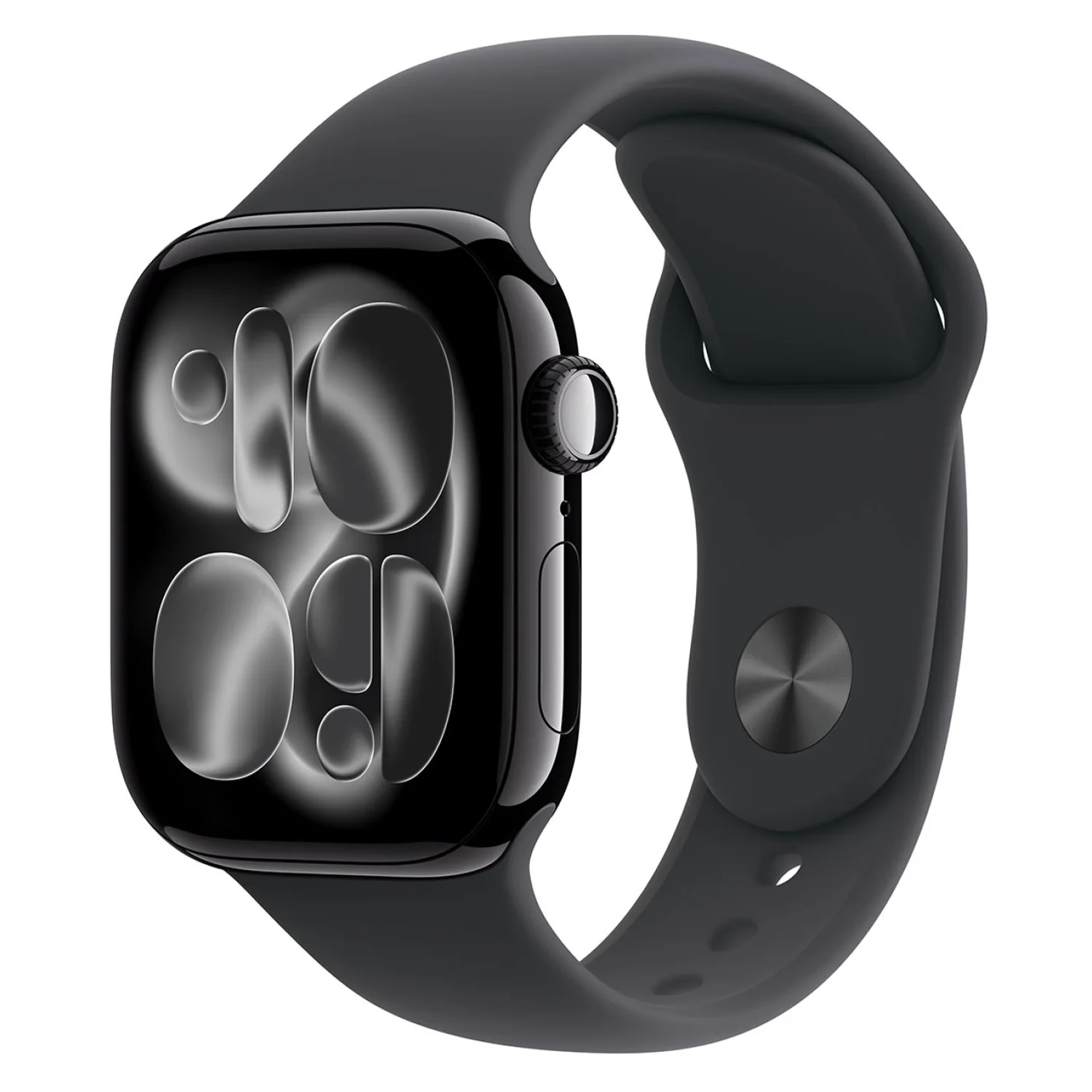 Apple Watch Series 11 MEUX4AM/A Caixa Alumínio 46mm Preto Brilhante - Esportiva Preto M/L