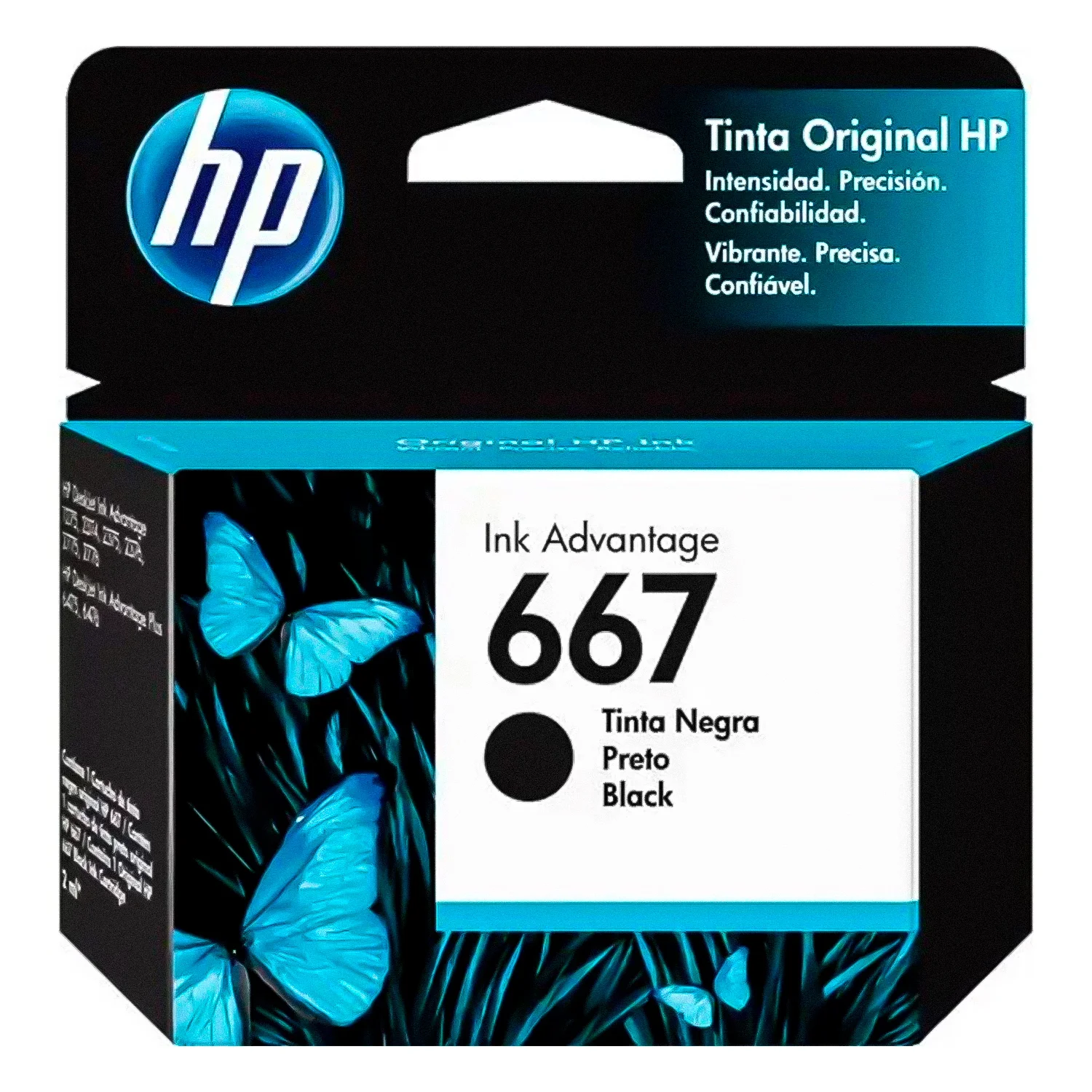 Cartucho HP 667 3YM79AL para Impressora HP - Preto