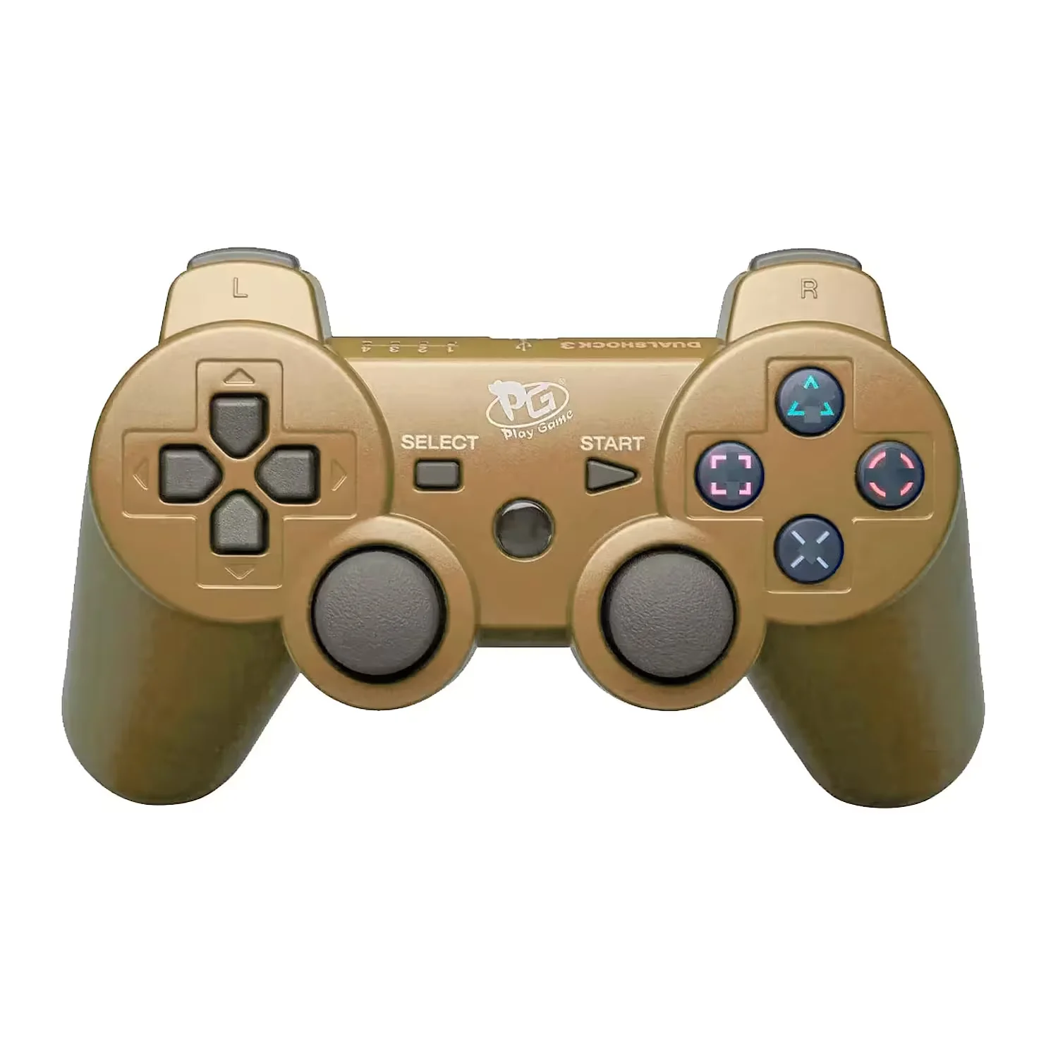 Controle Play Game Dualshock para PS3 Wireless - Dourado