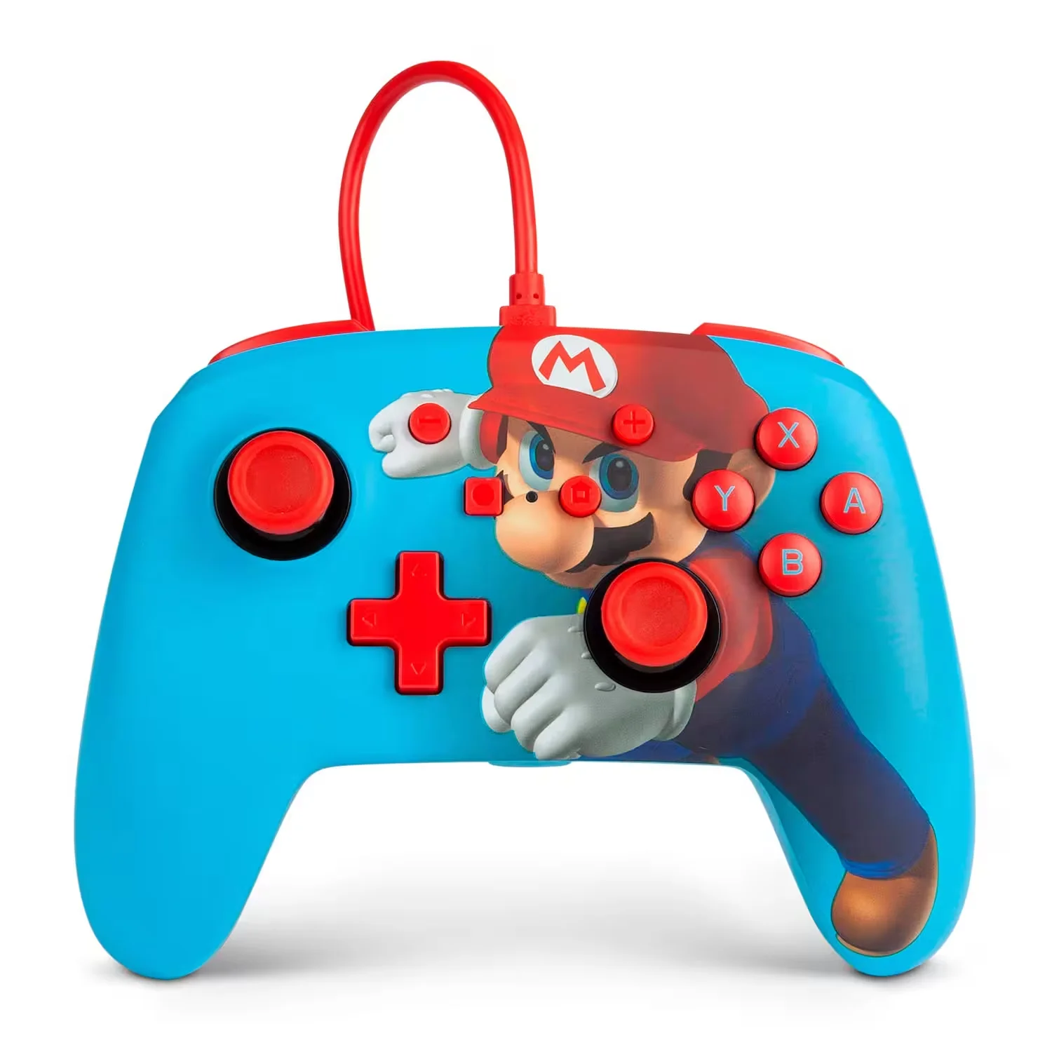 Controle PowerA Enhanced Wired Super Mario Punch para Nintendo Switch - PWA-A-02462