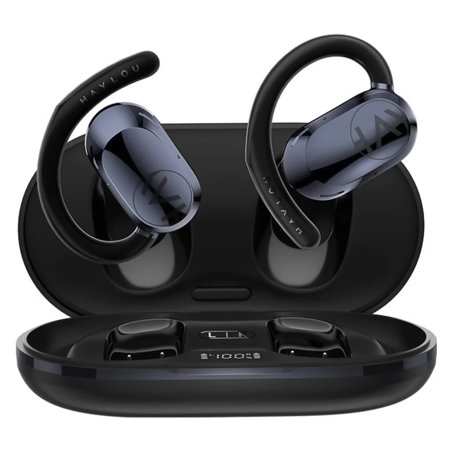 Fone de Ouvido Haylou Earhook 1 OW02 Bluetooth - Preto