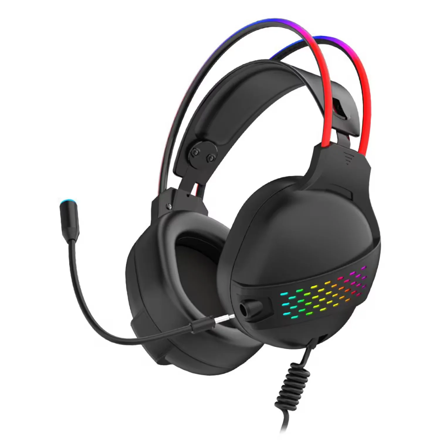 Headset Gamer Satellite GH-553 RGB com Fio - Preto
