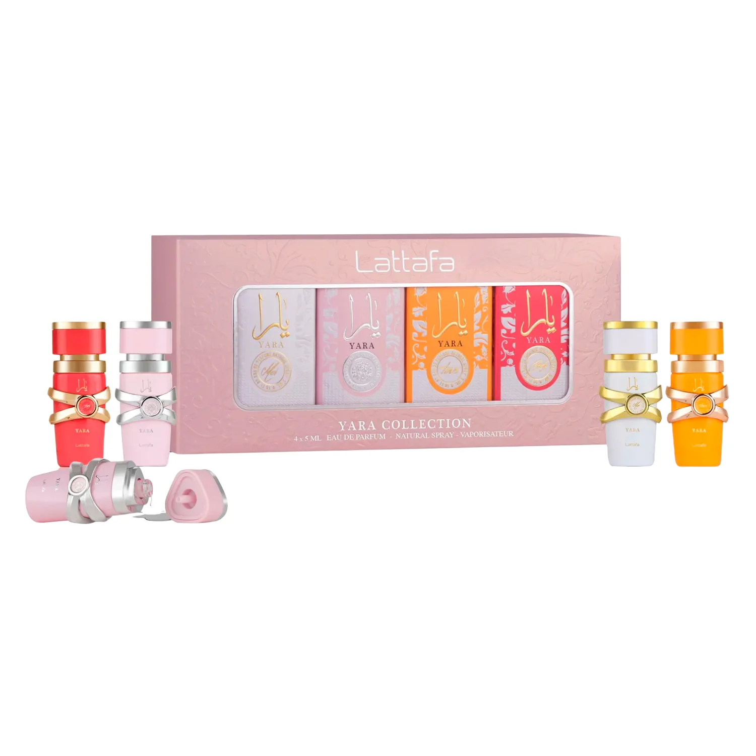 Kit Perfume Lattafa Yara Collection Eau de Parfum Feminino 4x5ml