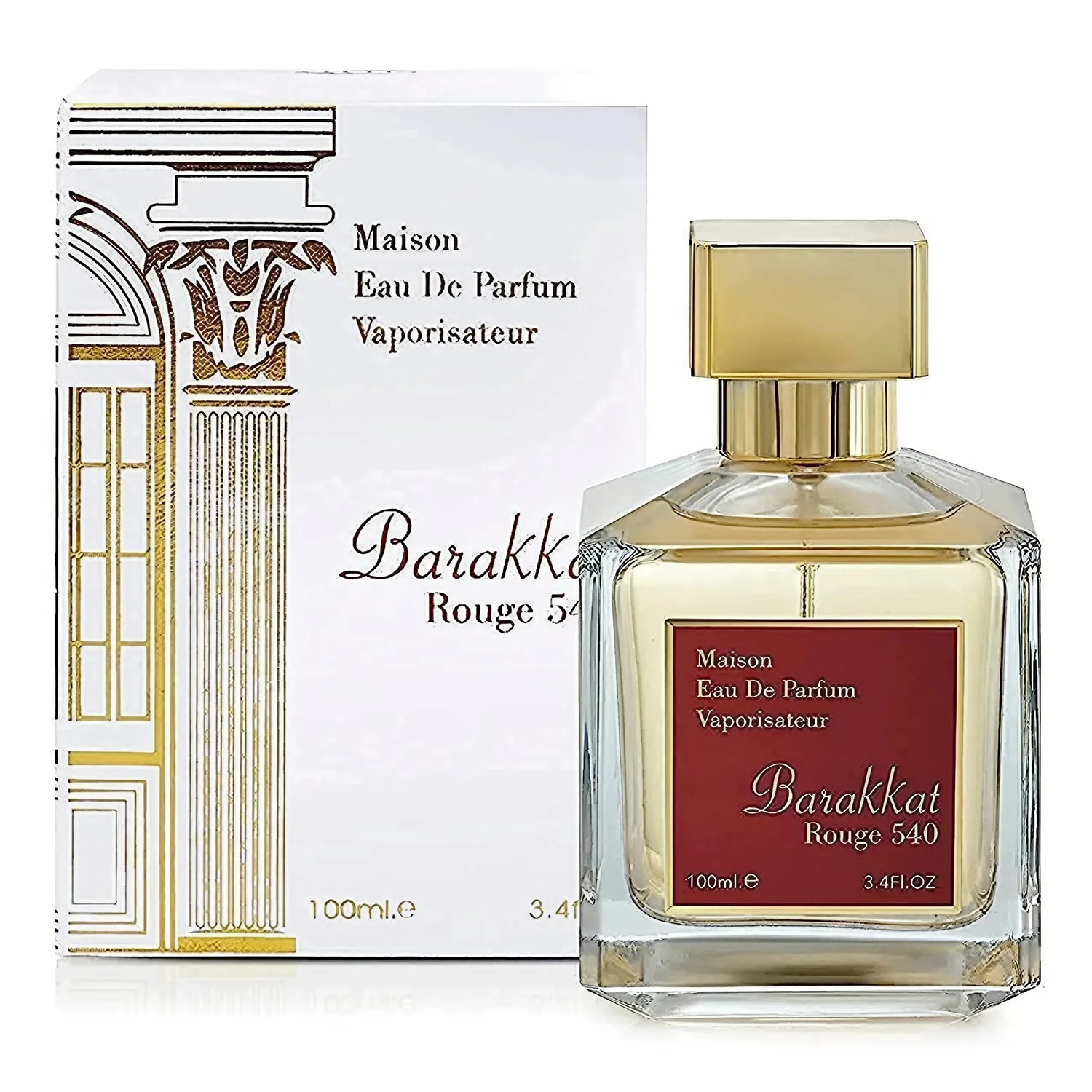 Perfume Fragrance World Barakkat Rouge 540 Eau de Parfum Unissex 100ml