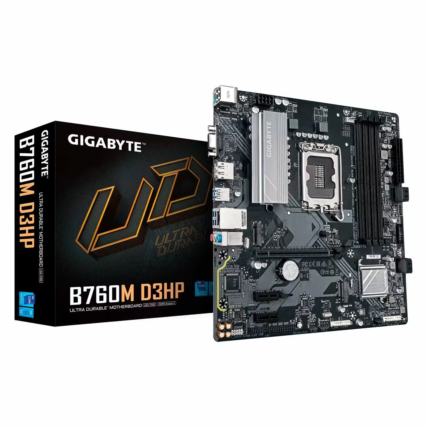 Placa Mãe Gigabyte B760M D3HP DDR4 Socket LGA 1700 Chipset Intel B760 Micro ATX