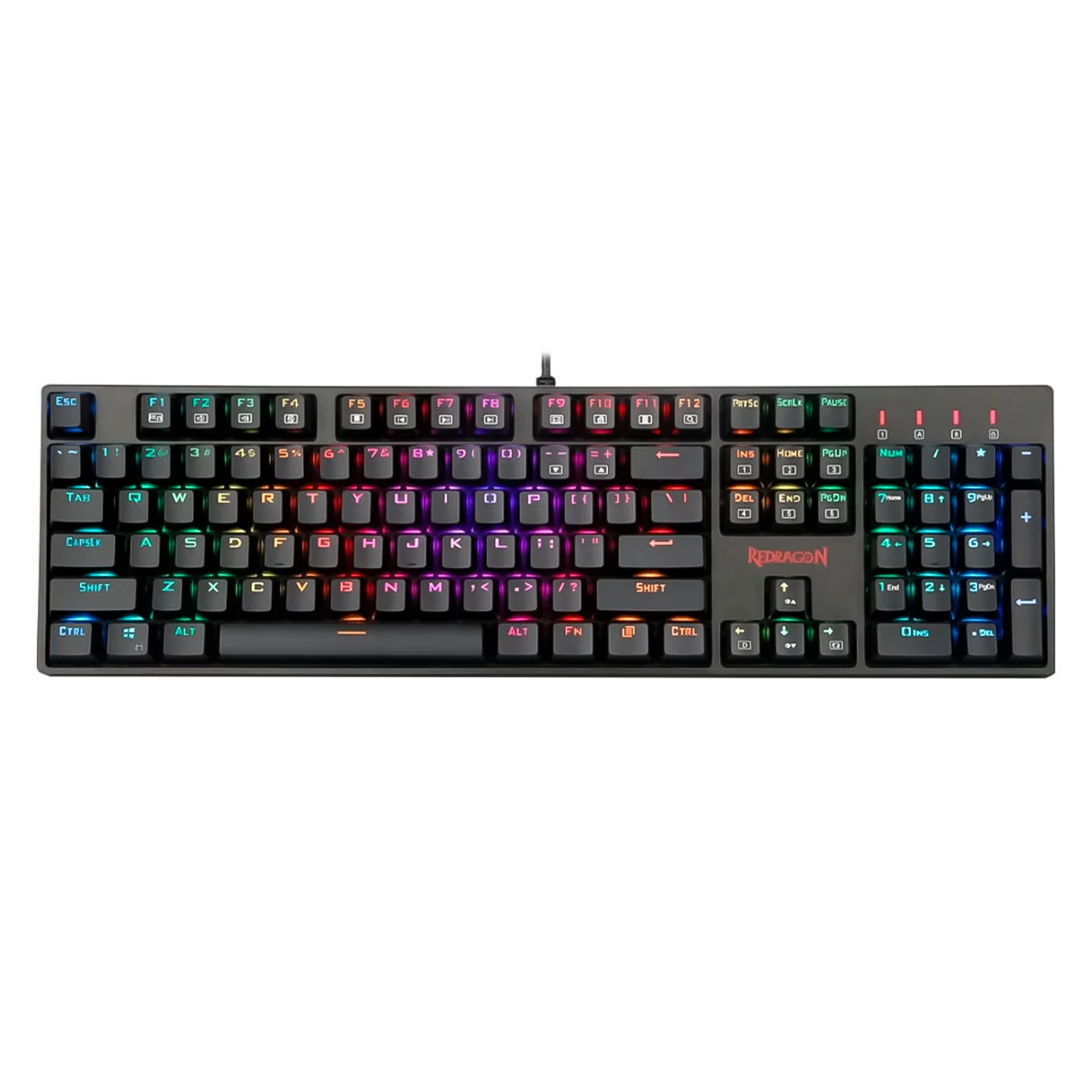 Teclado Gamer Redragon Surara K582GBG RGB Switch Red USB - Preto