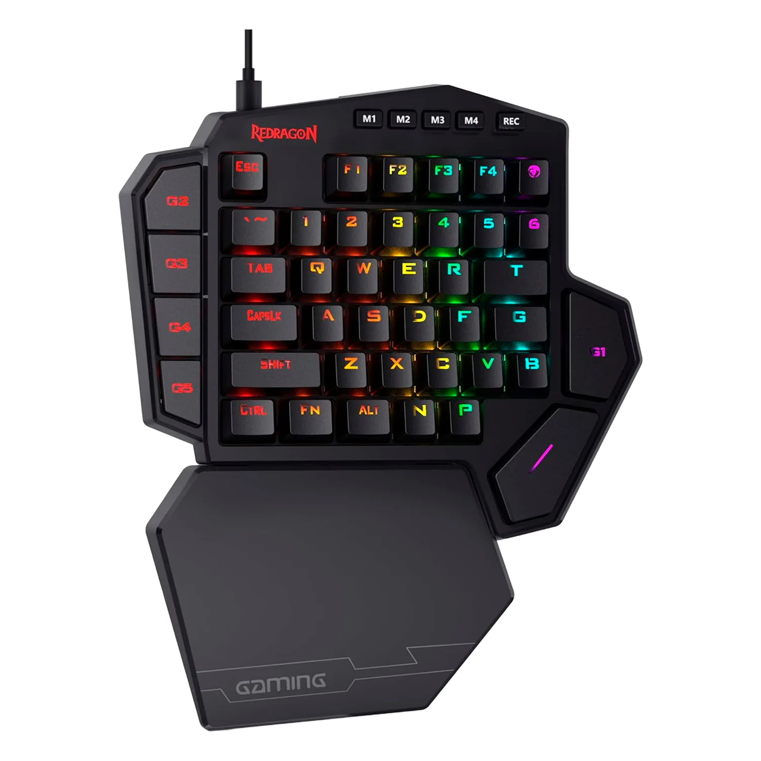Teclado Redragon K585RGB Diti One-Handed - Preto