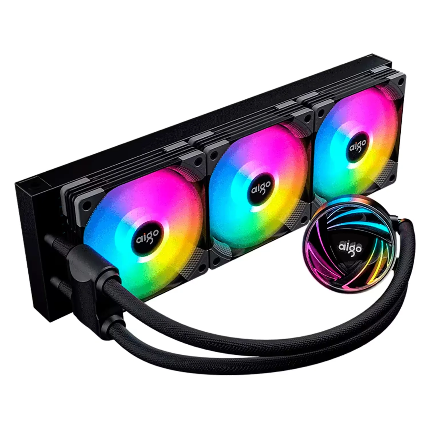 Water Cooler para Processador Aigo AT360 RGB - Preto